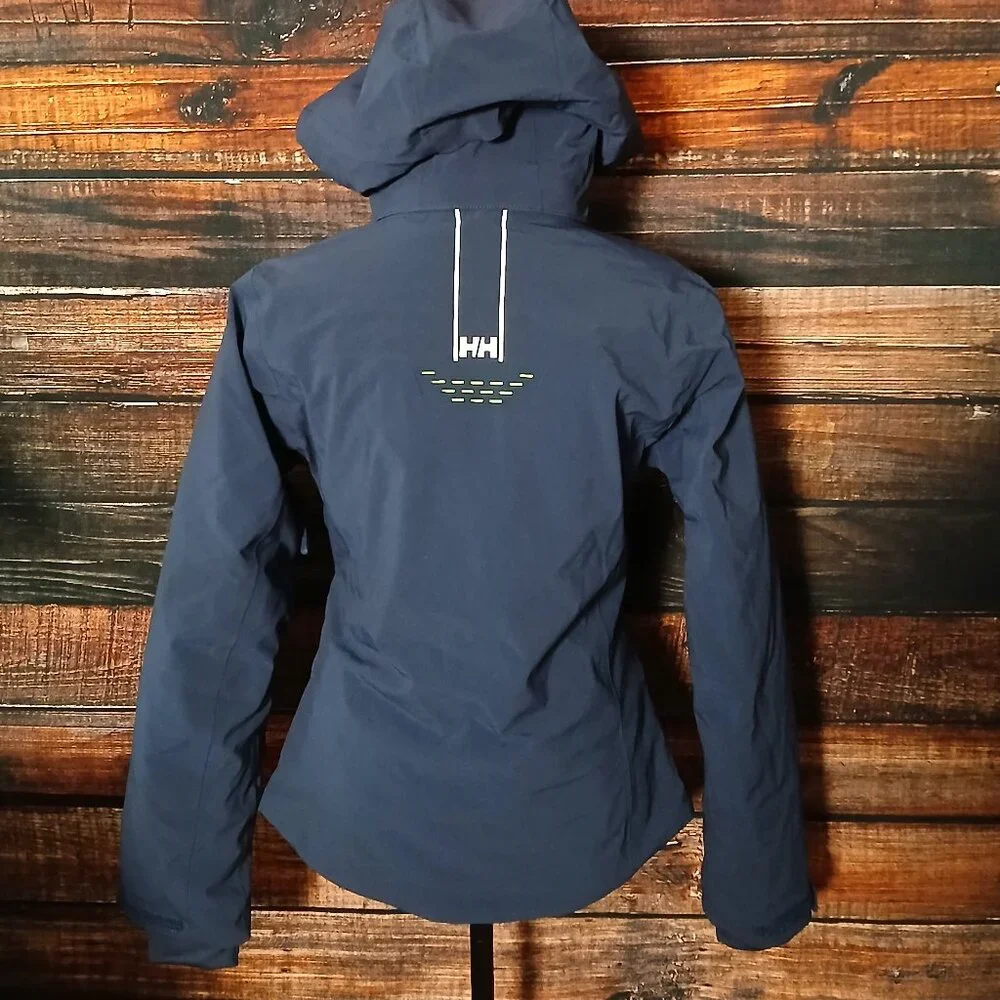 Helly Hansen XS Alphelia Lifaloft Ski Jacket Navy 65676 Waterproof Insulated - Picture 7 of 16